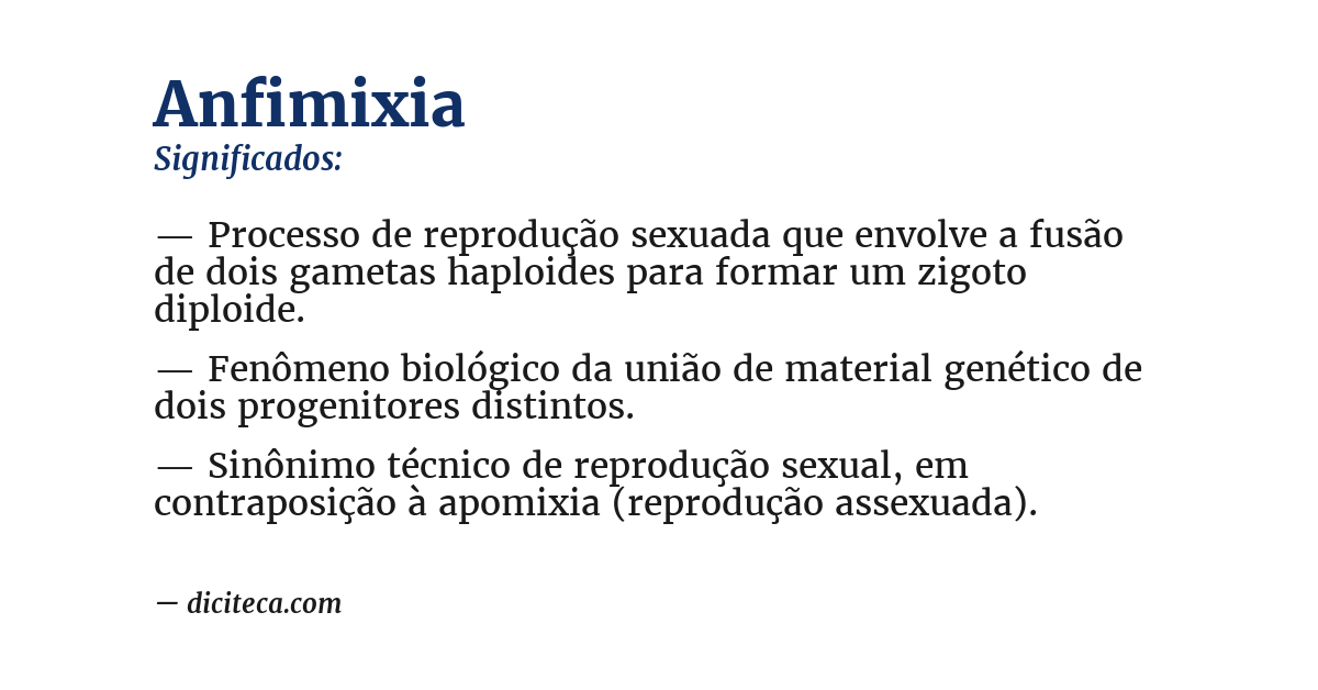 Significado de anfimixia