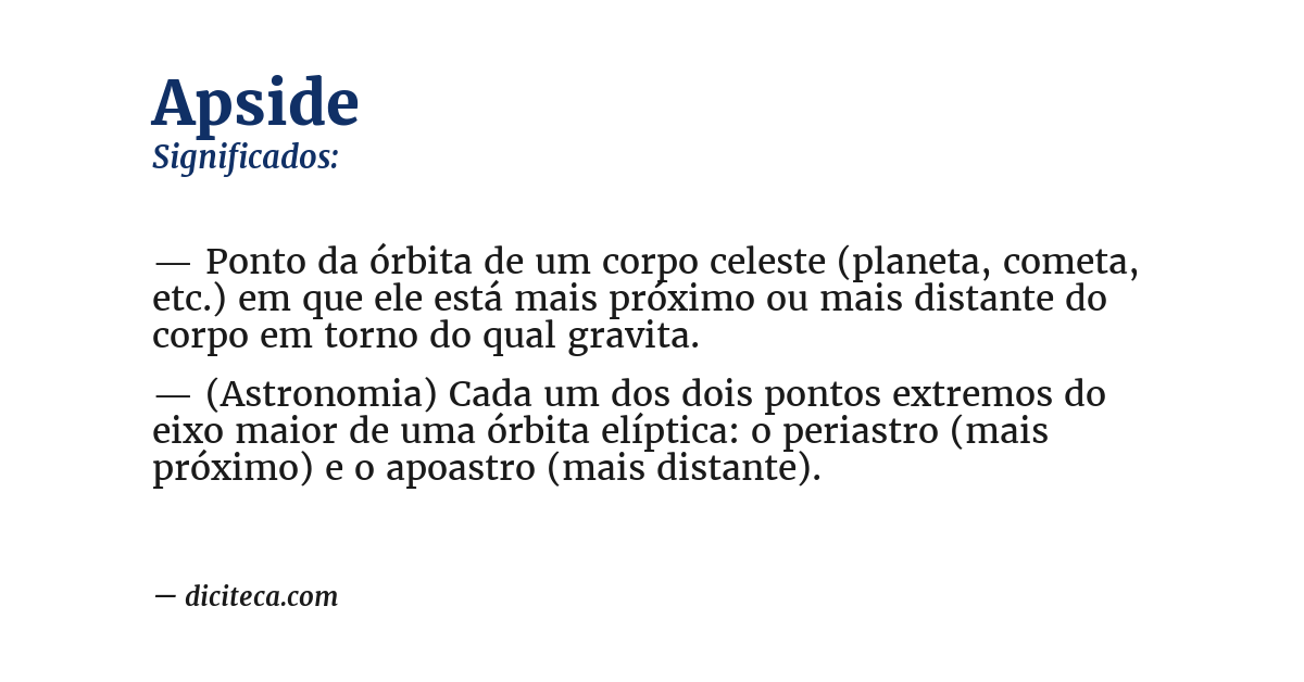 Significado de apside
