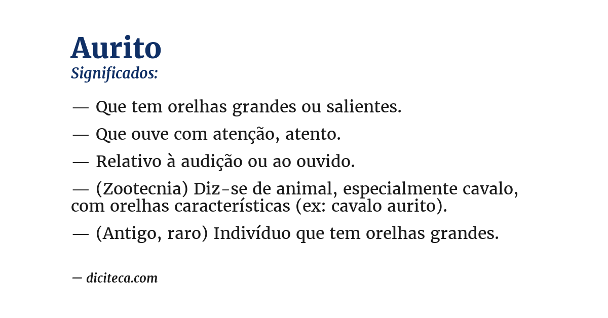 Significado de aurito