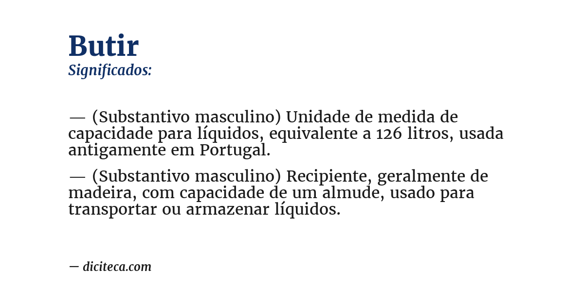 Significado de butir