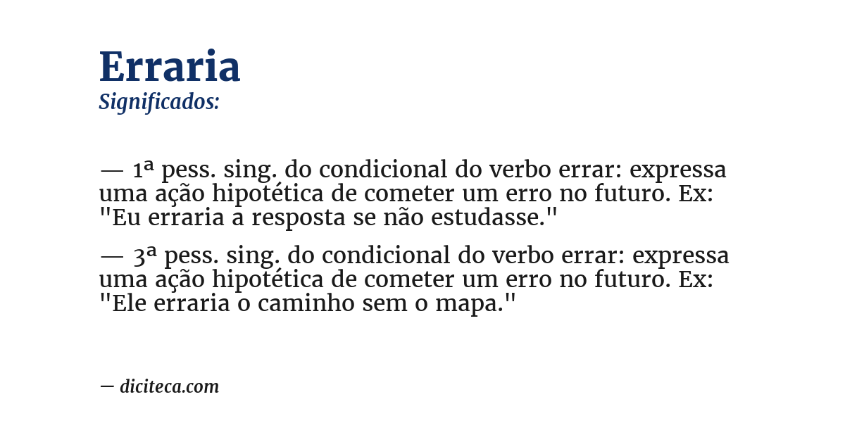 Significado de erraria