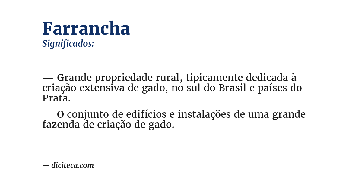 Significado de farrancha