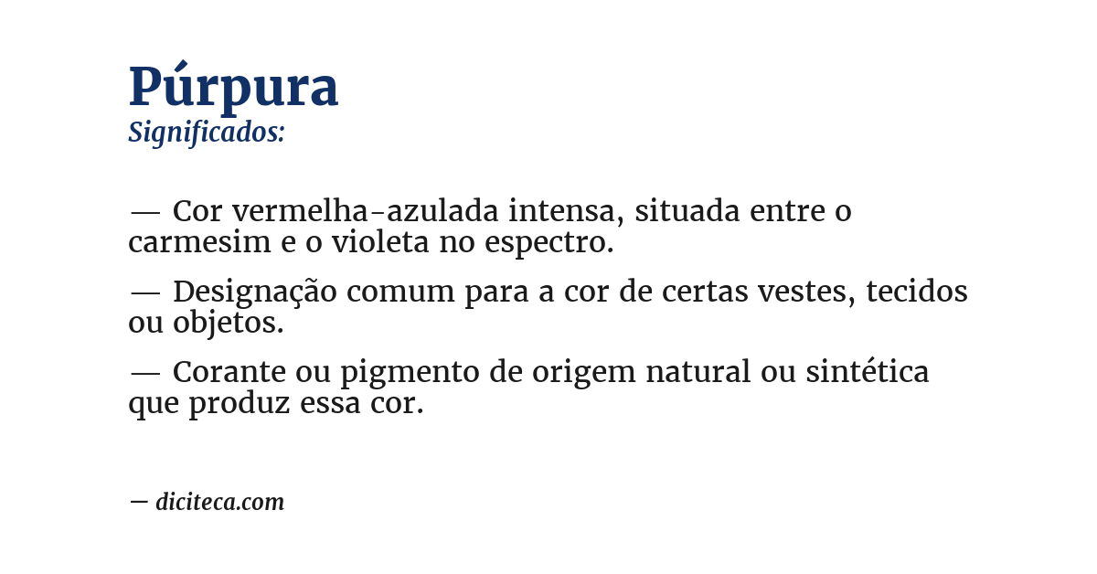 Significado de púrpura