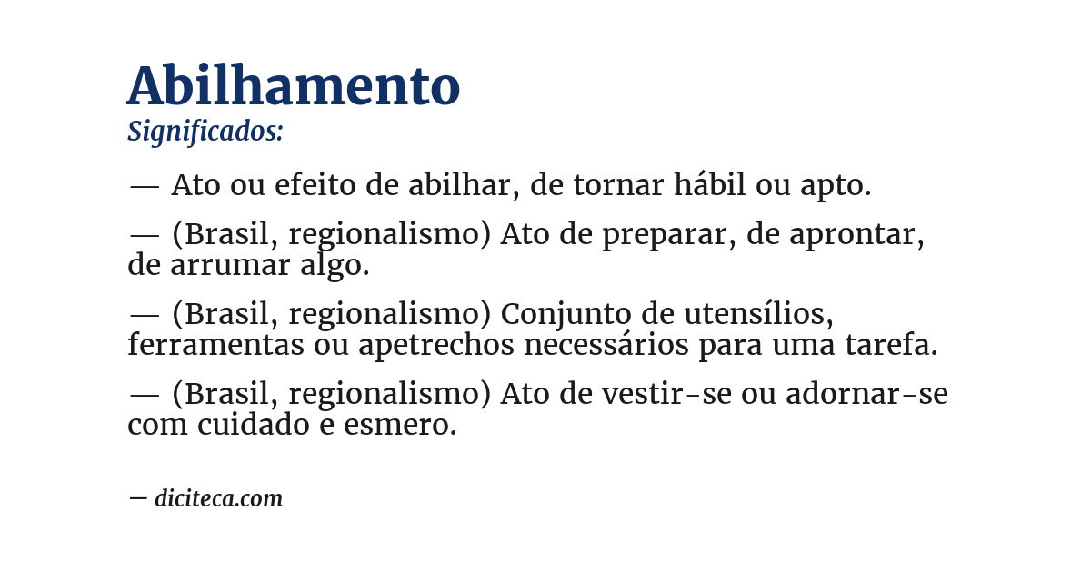 Significado de abilhamento
