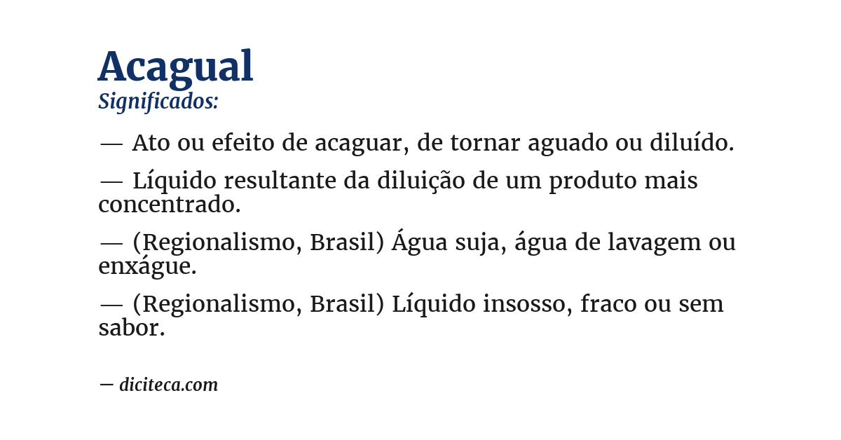 Significado de acagual