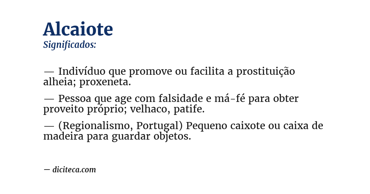 Significado de alcaiote