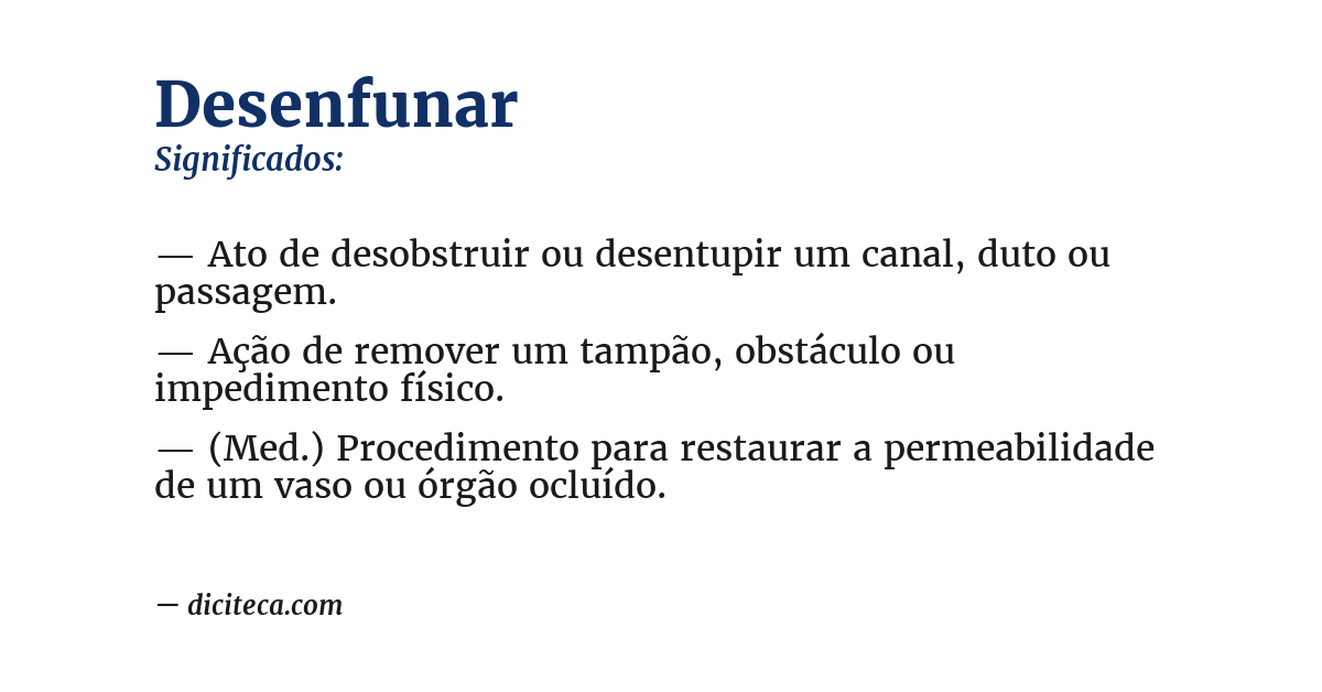 Significado de desenfunar