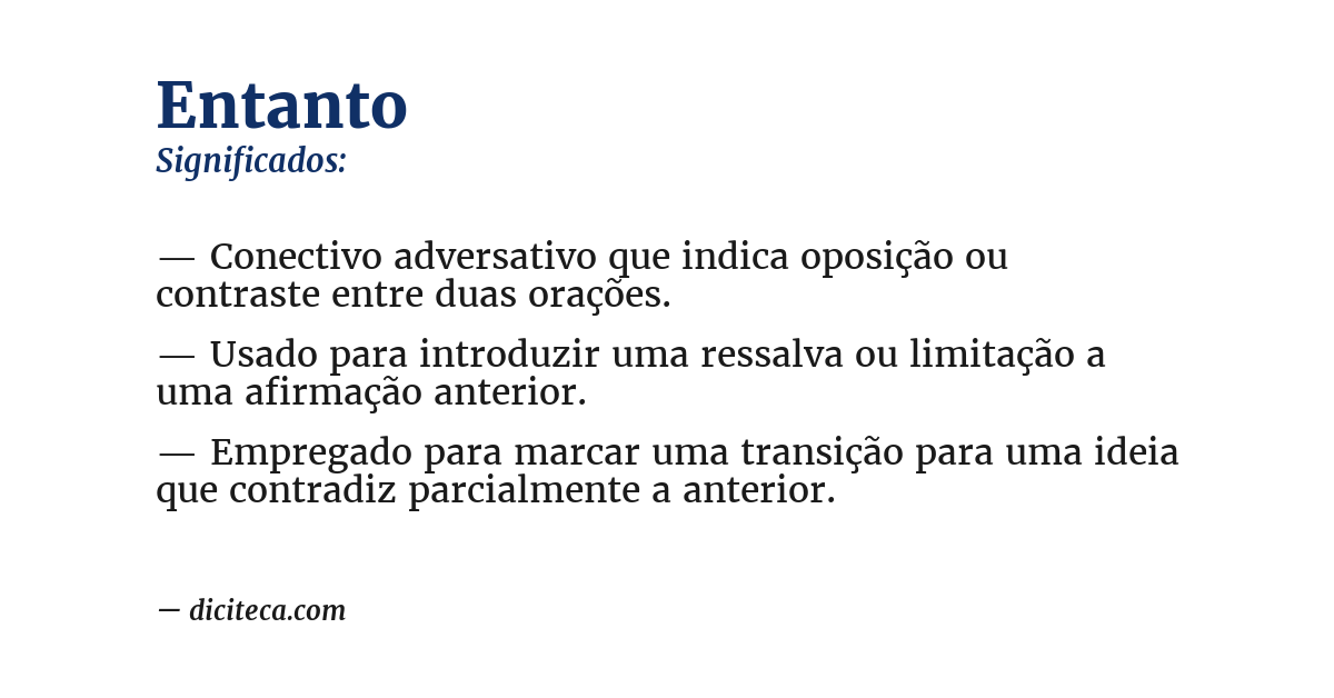 Significado de entanto