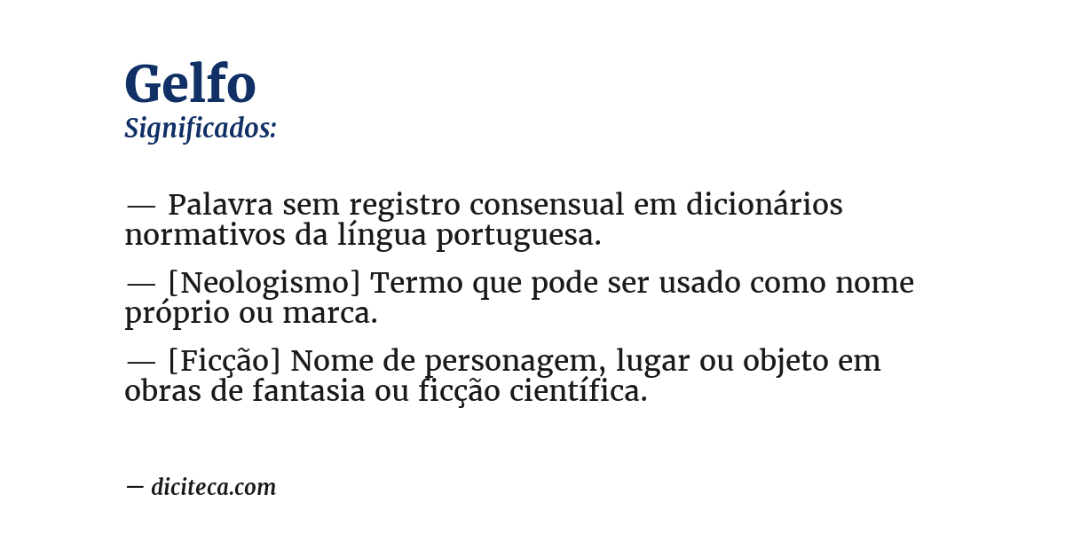 Significado de gelfo