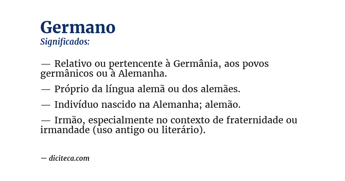 Significado de germano