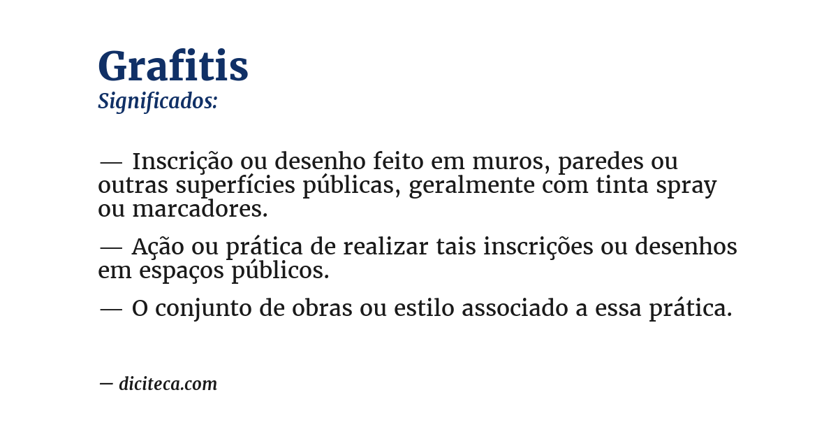 Significado de grafitis