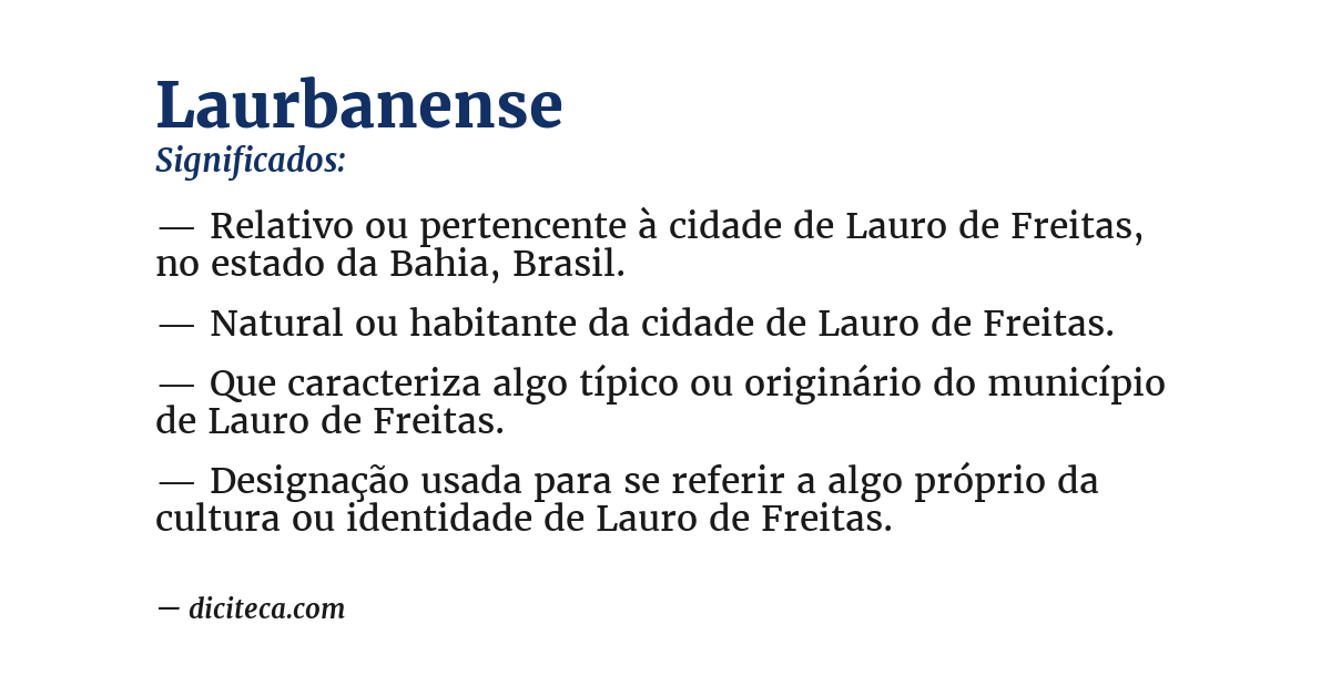 Significado de laurbanense