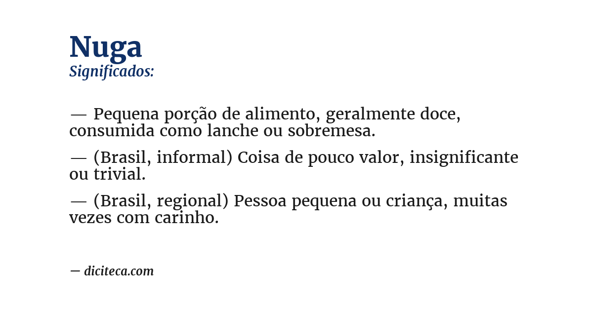 Significado de nuga