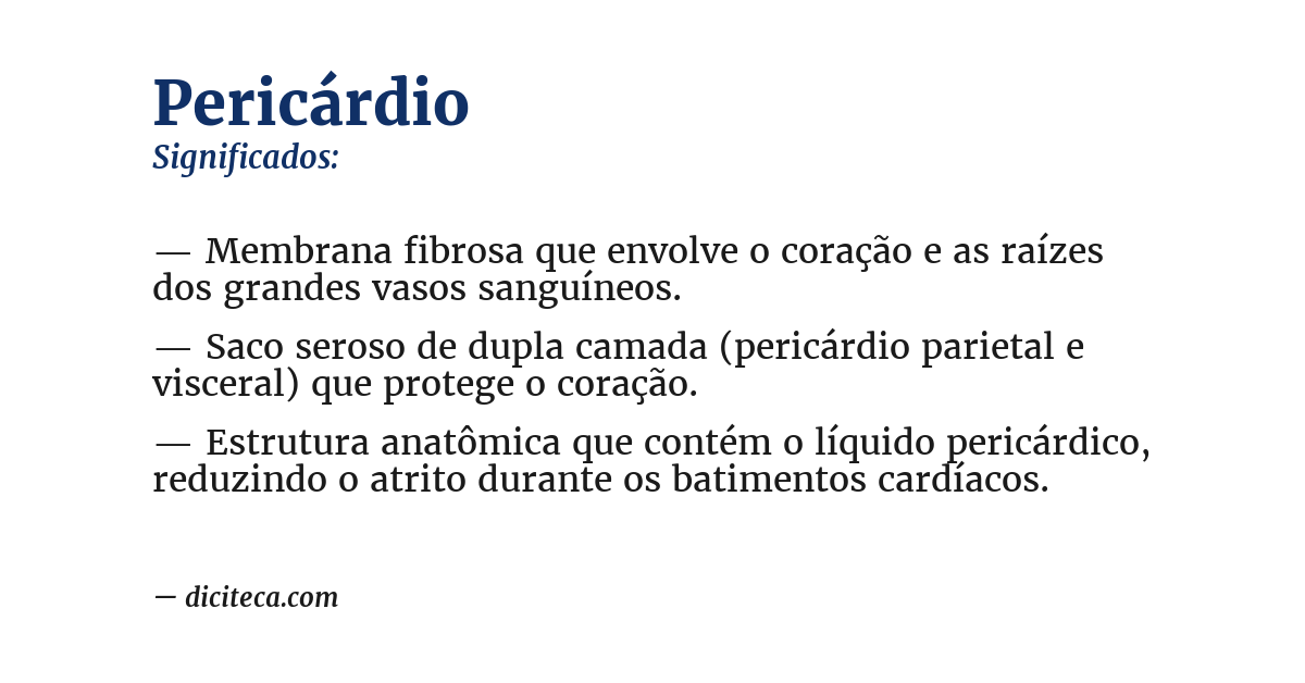 Significado de pericárdio