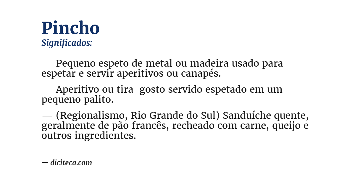 Significado de pincho