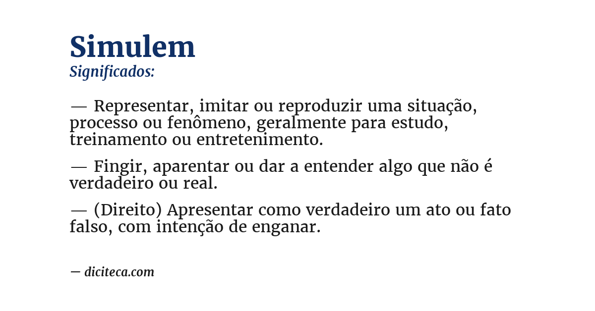 Significado de simulem