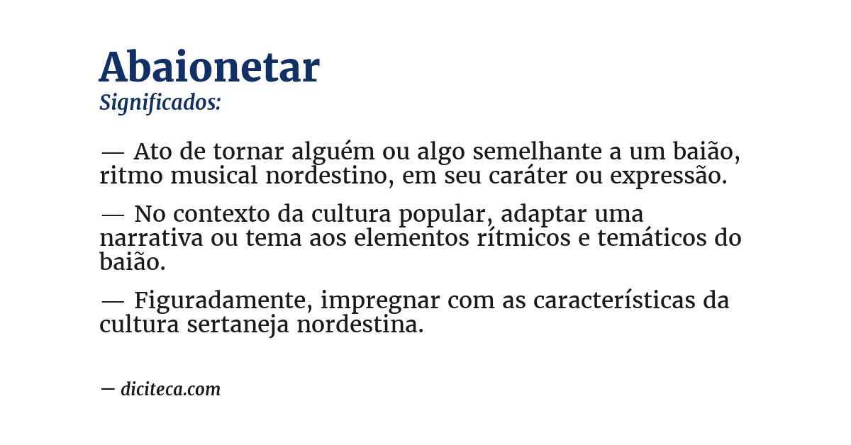Significado de abaionetar