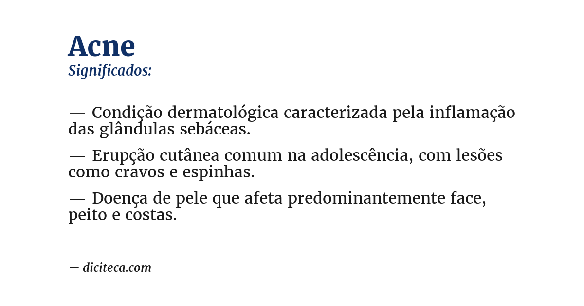 Significado de acne