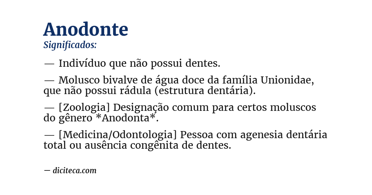 Significado de anodonte