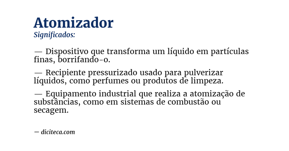 Significado de atomizador