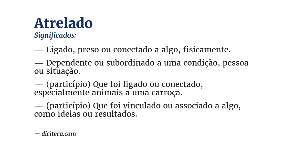 Significado de atrelado