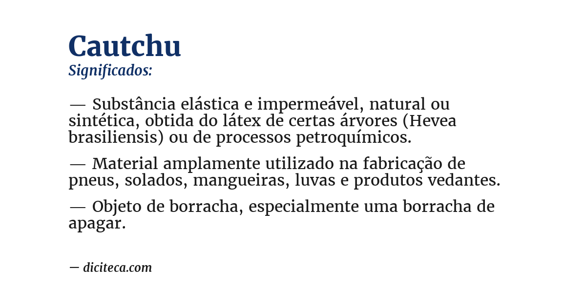 Significado de cautchu