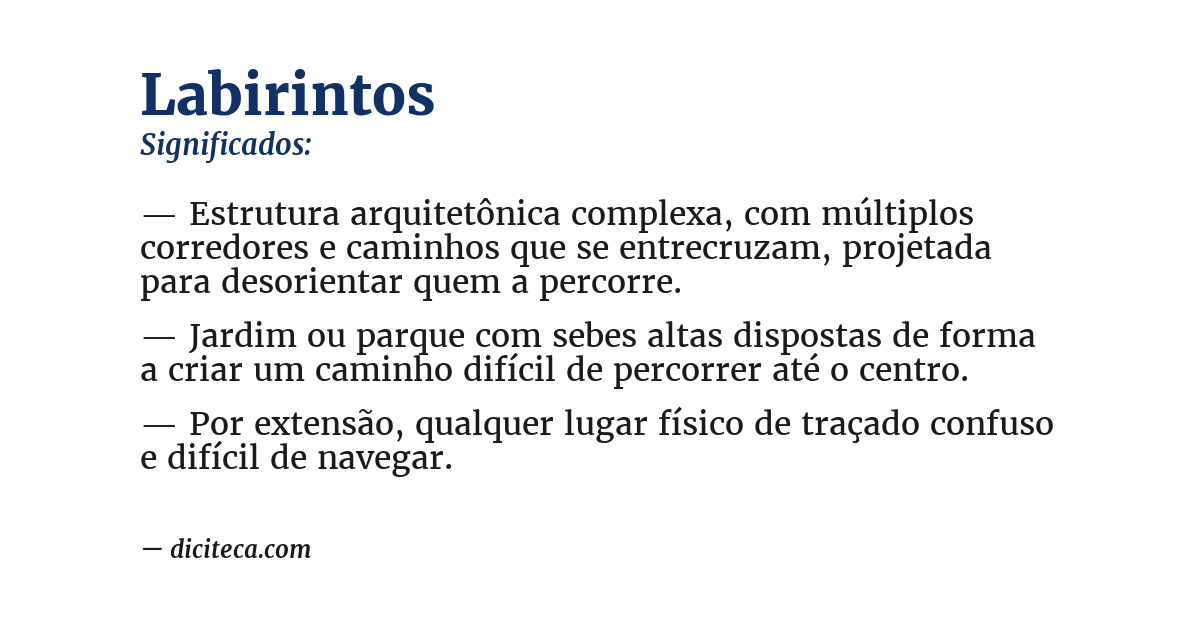 Significado de labirintos