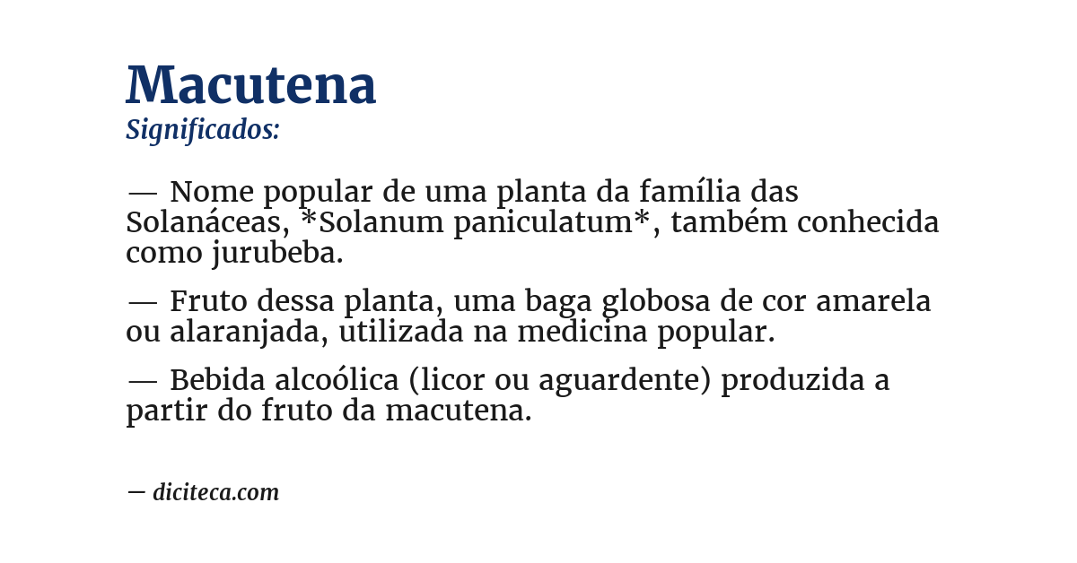 Significado de macutena