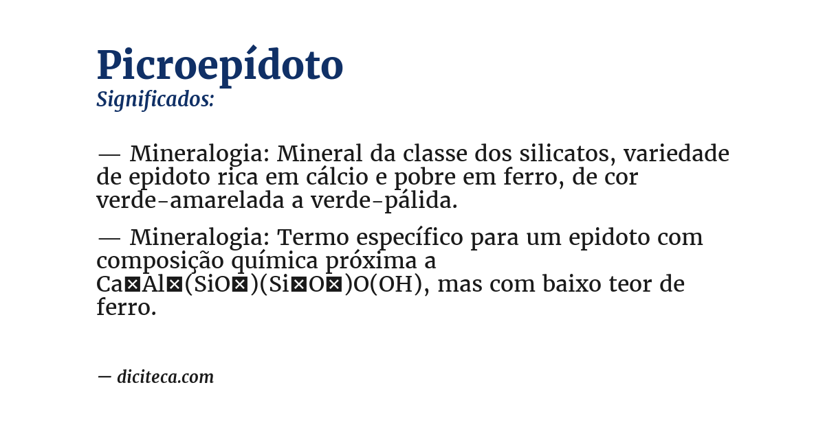 Significado de picroepídoto