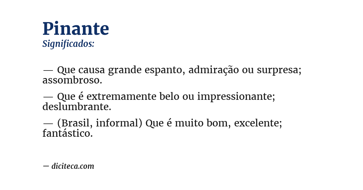 Significado de pinante