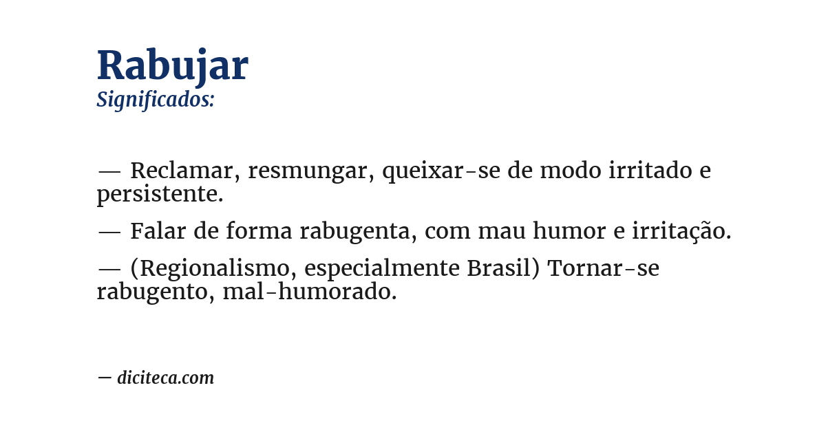 Significado de rabujar