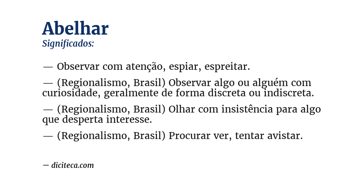 Significado de abelhar