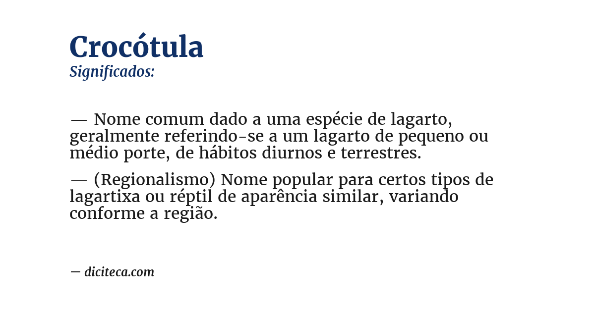 Significado de crocótula