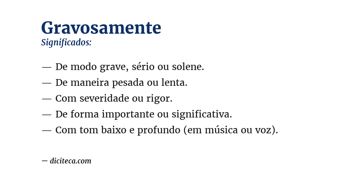 Significado de gravosamente