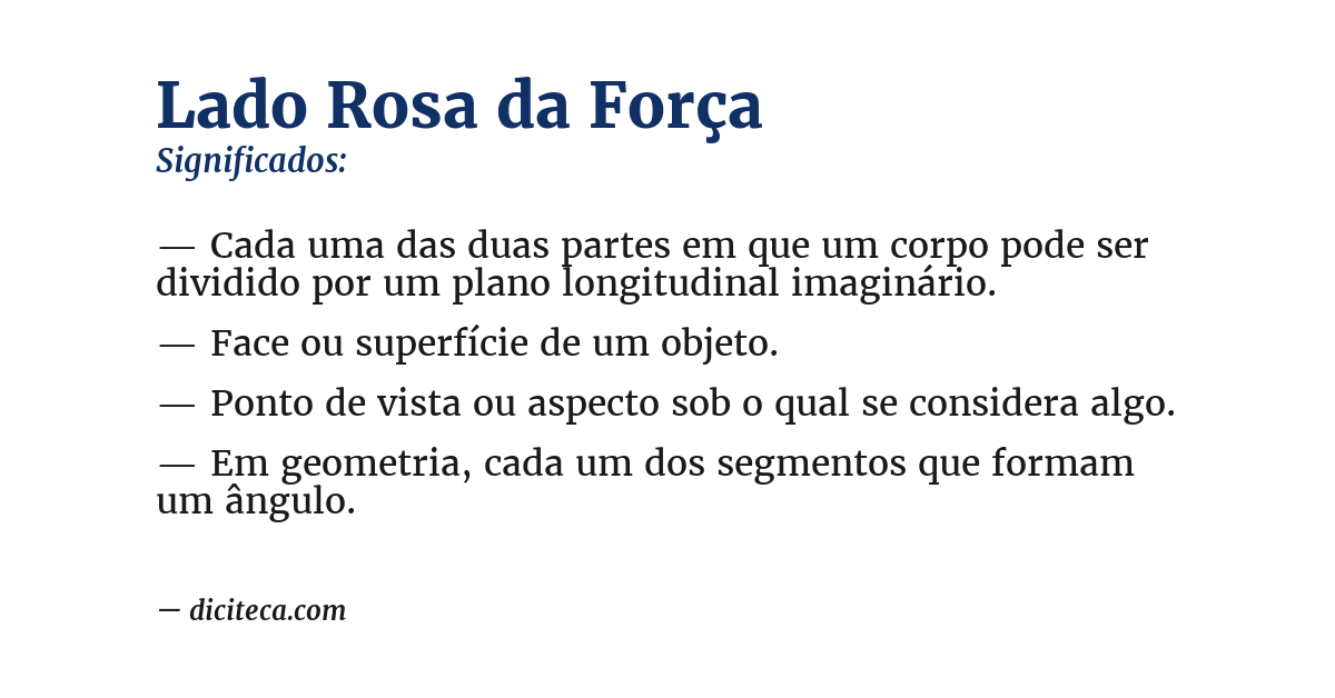 Significado de lado rosa da força