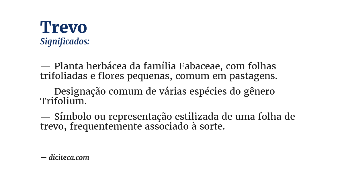 Significado de trevo