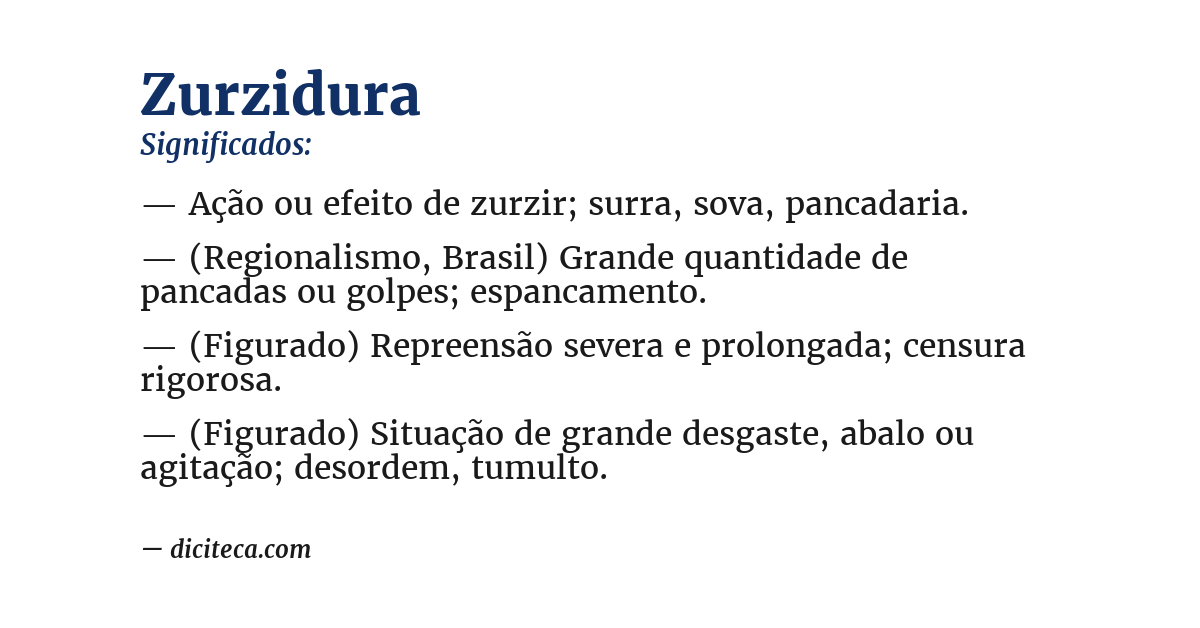 Significado de zurzidura