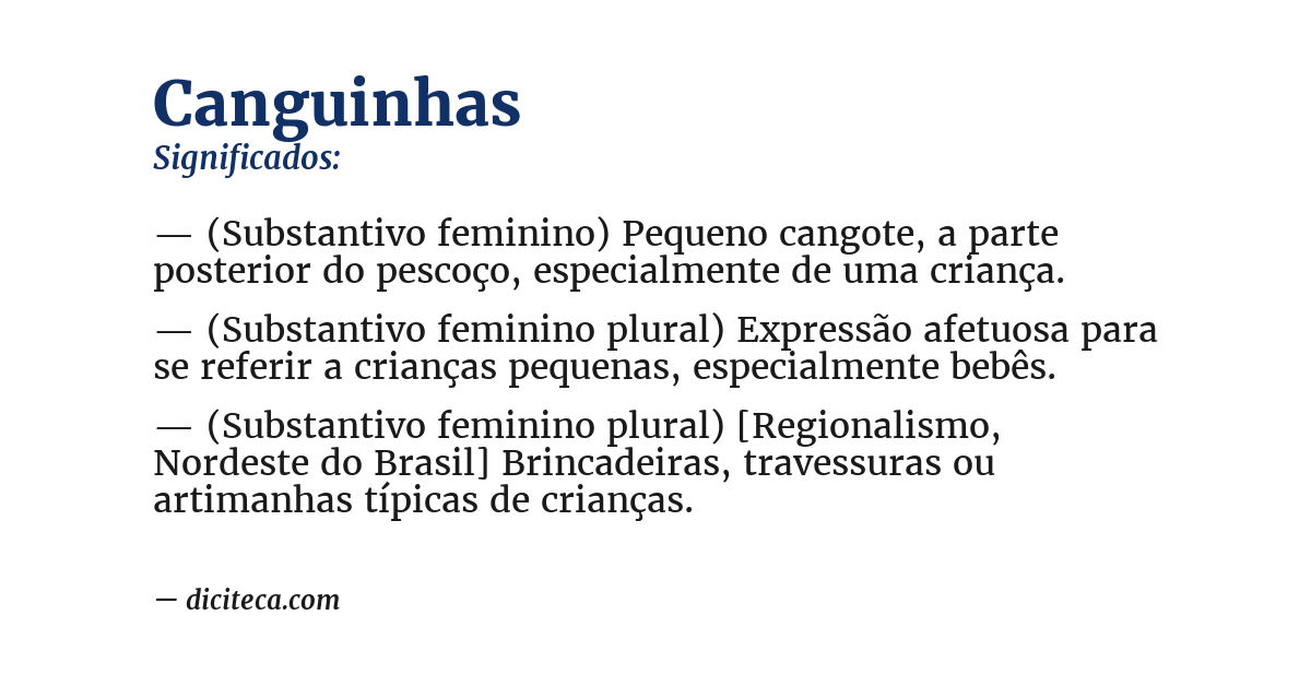 Significado de canguinhas