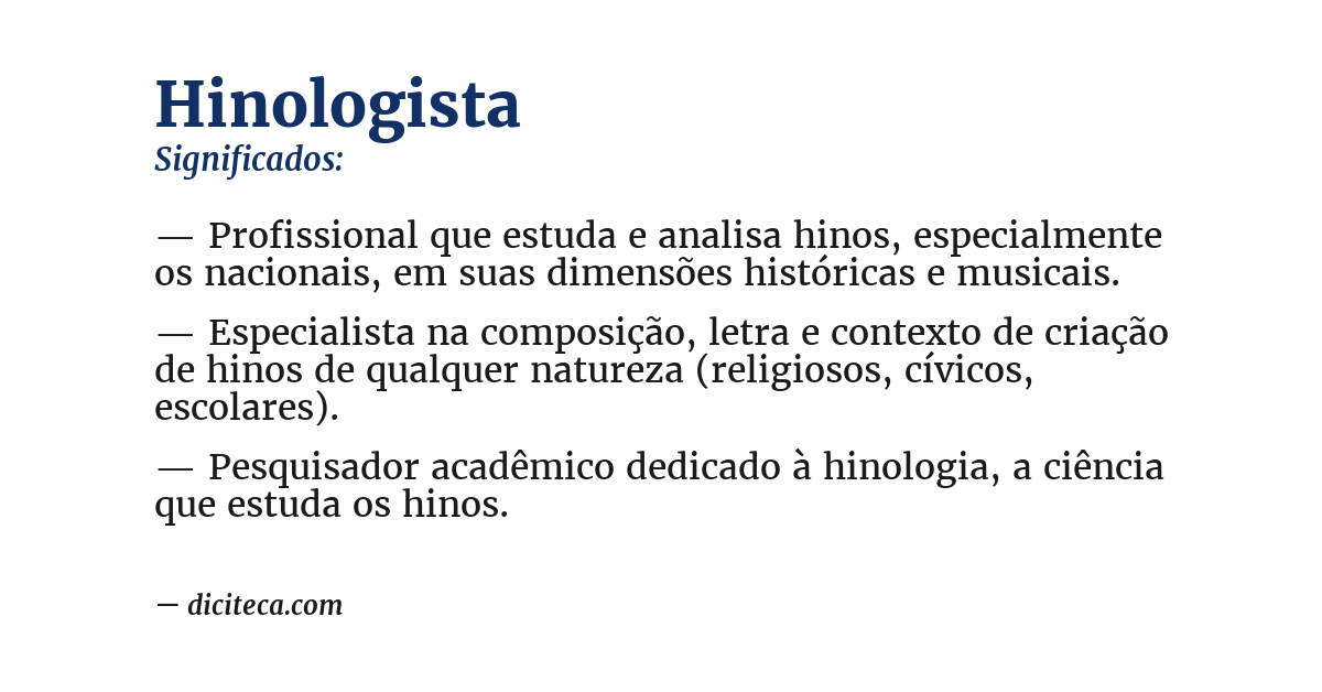 Significado de hinologista