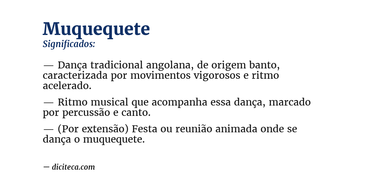 Significado de muquequete