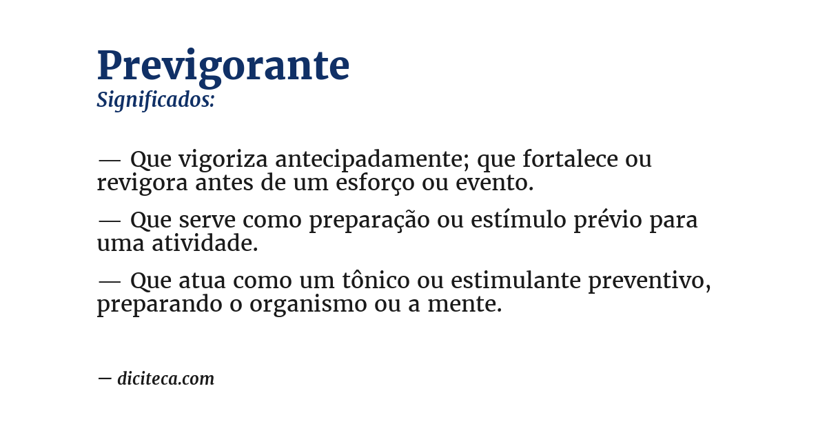 Significado de previgorante