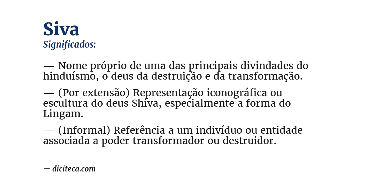 Significado de siva