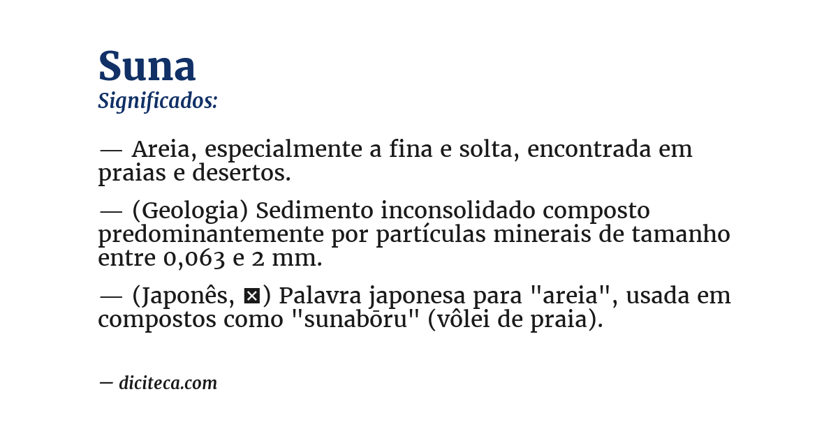 Significado de suna