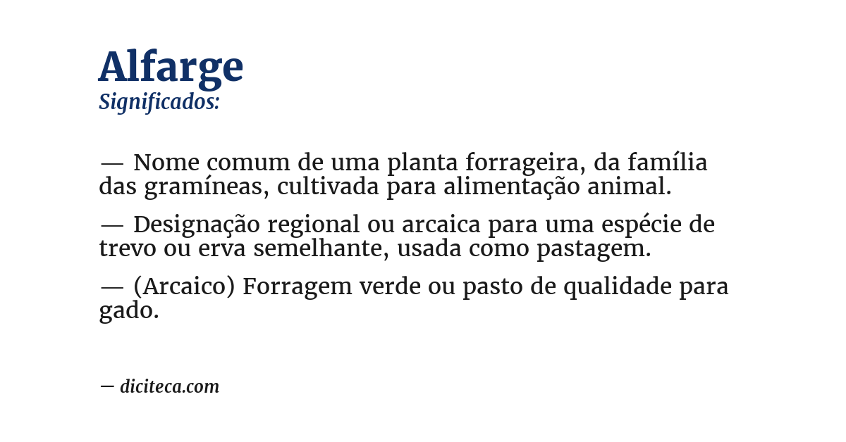 Significado de alfarge