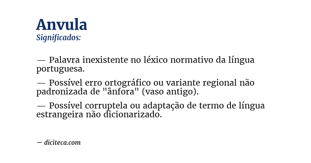 Significado de anvula