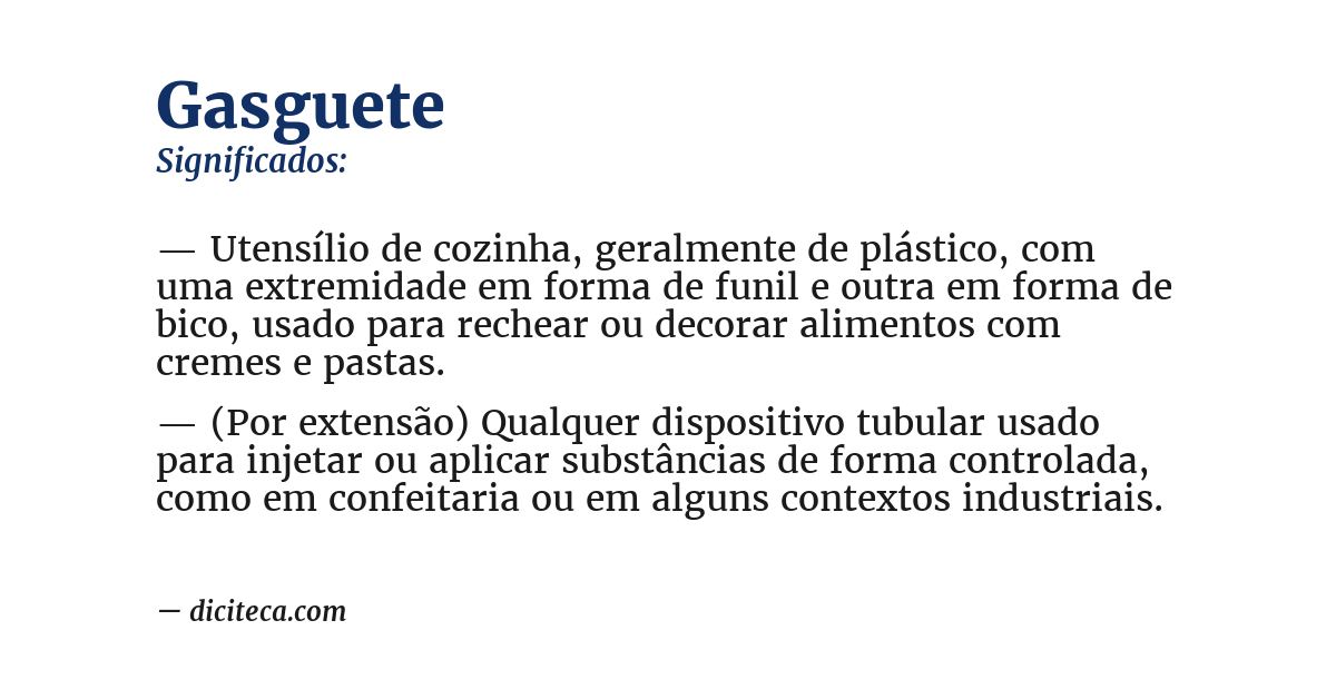 Significado de gasguete