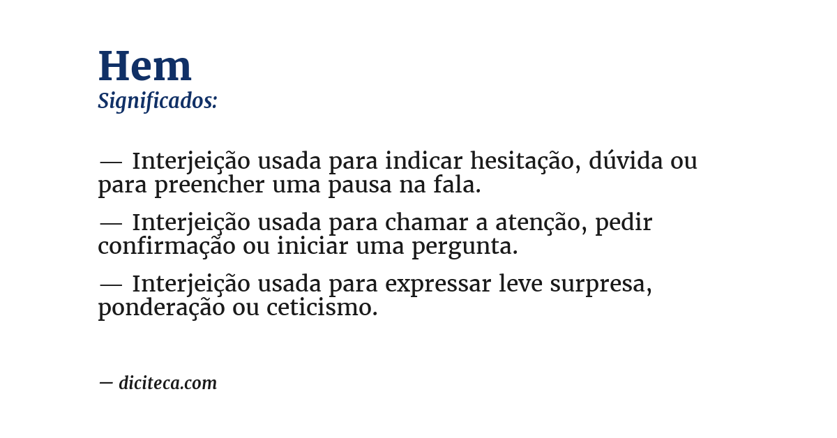 Significado de hem