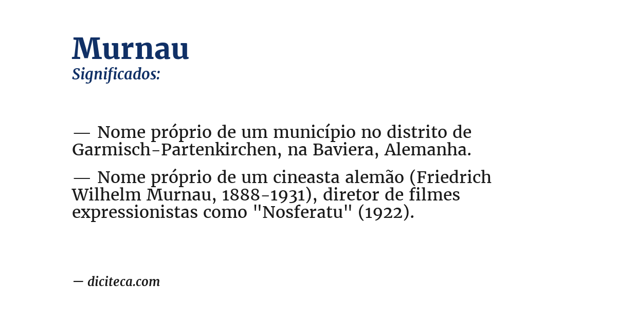 Significado de murnau