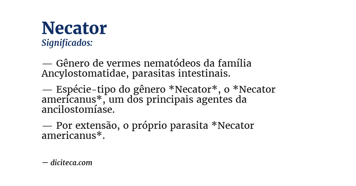Significado de necator