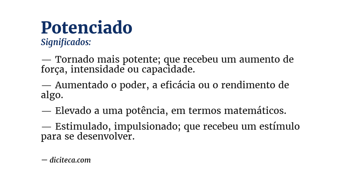 Significado de potenciado